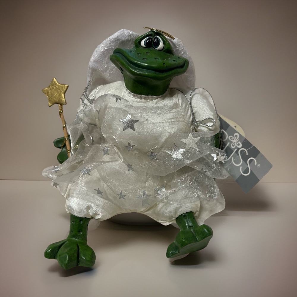 Russ Berrie Dreamweaver Frog Angel Figurine Kathleen Kelly Critter Factory 2931